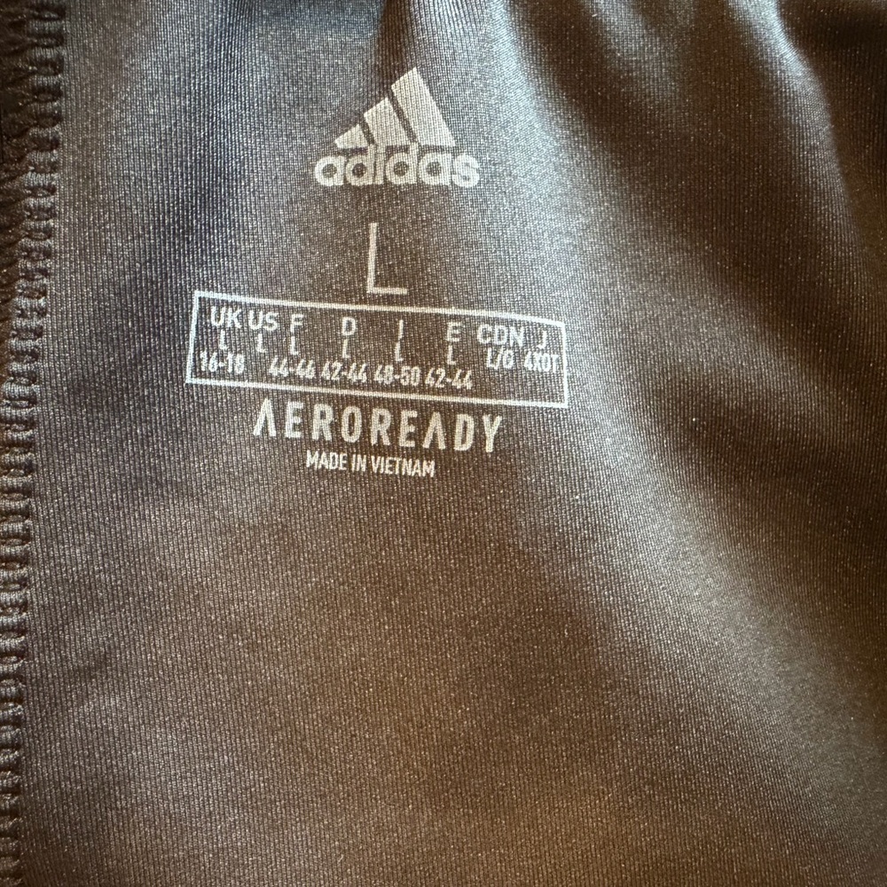 adidas Women’s Black Leggings with White Side Stripes - Picture 7 of 7